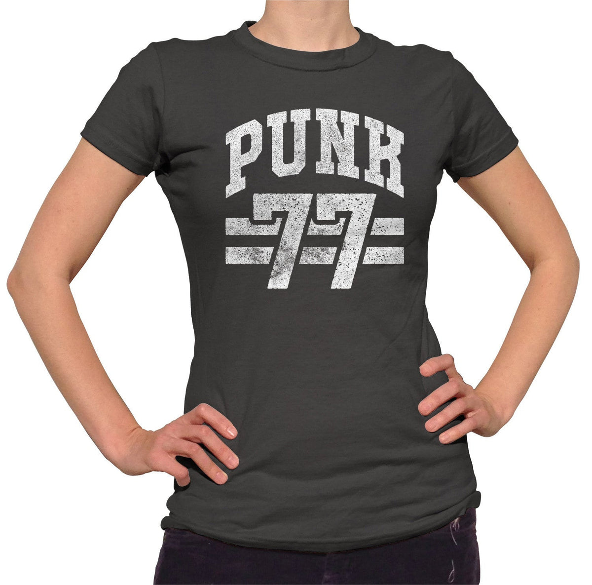 Women's Punk 77 T-Shirt - Alternative Music Punk Rock Grunge