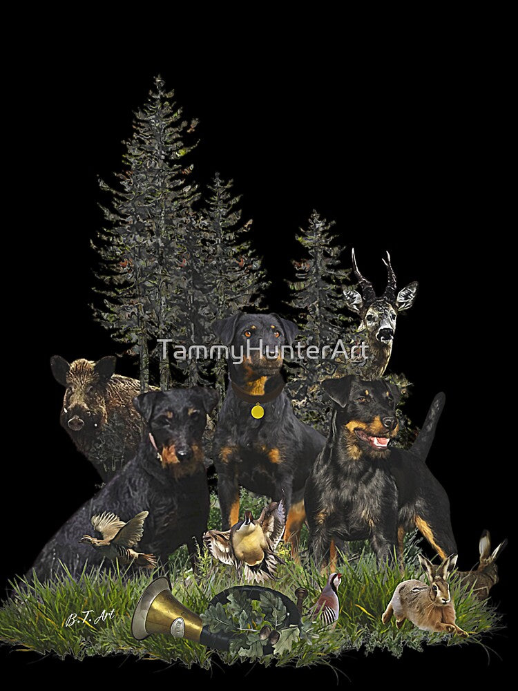 Jagdterriers, Open Hunting Season by TammyHunterArt