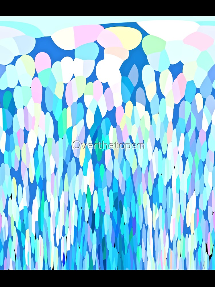 Cotton Candy Abstract Art by Overthetopsm