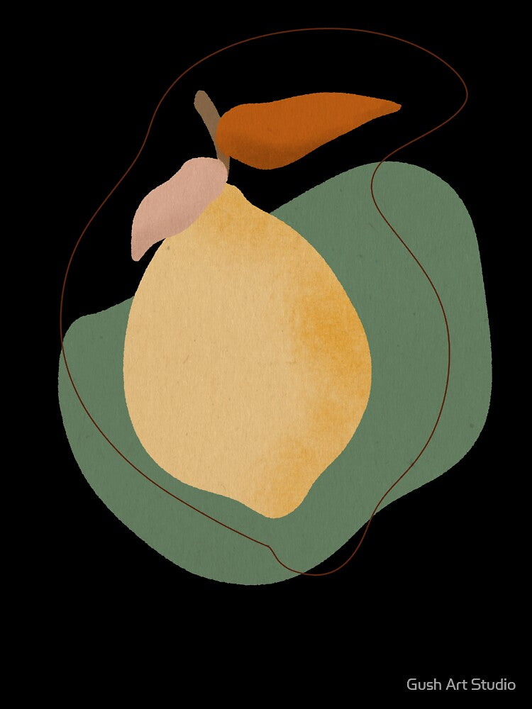Modern Lemon, Fruit illustration by Ana Moguš