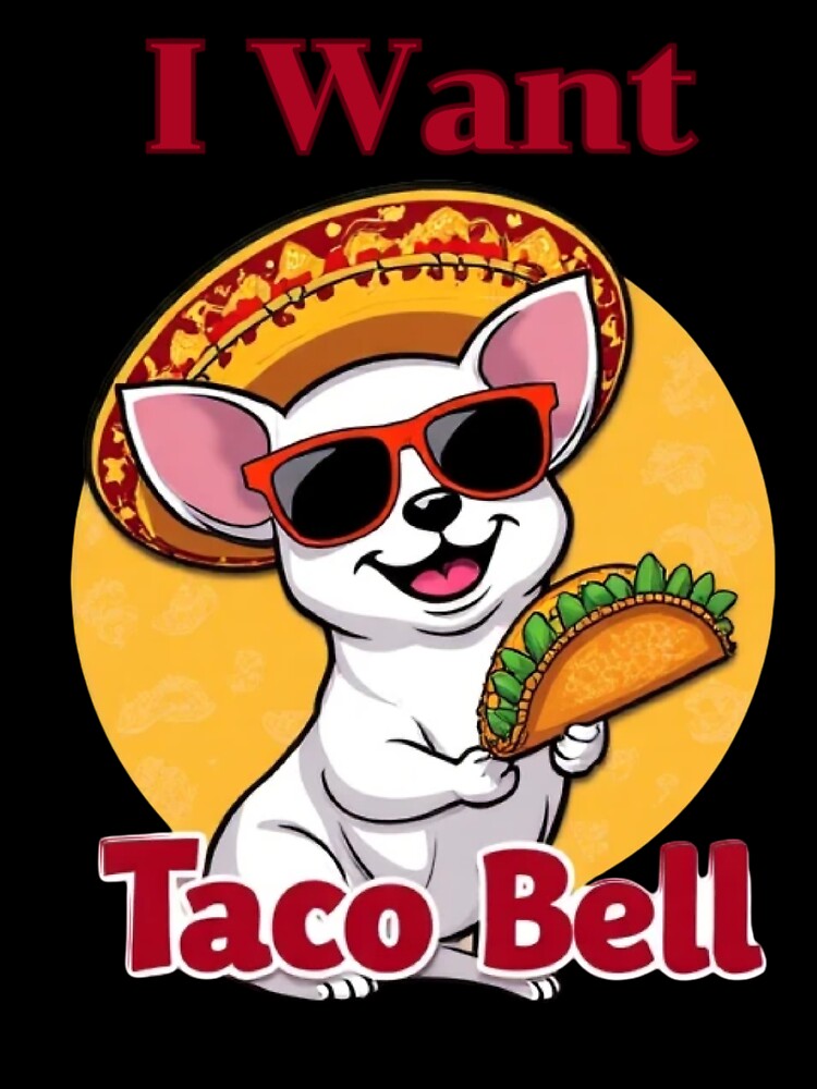 white chihuahua taco bell funny mexican dog cartoon by Iuqiune