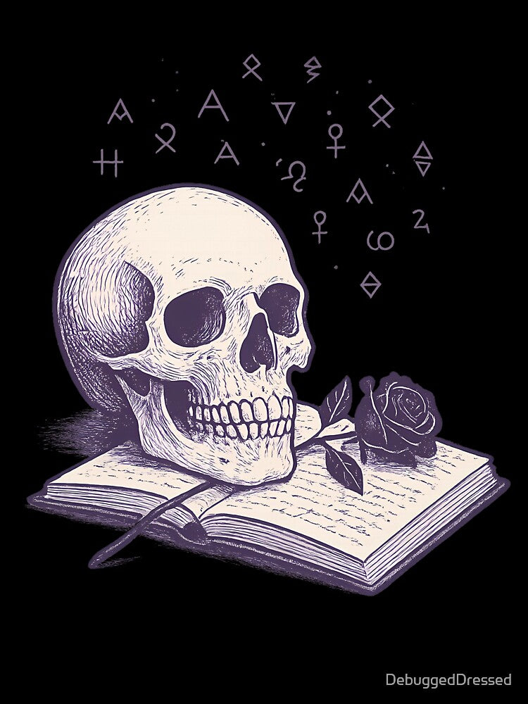 Dark Academia Alchemy Design – Gothic Vintage Art with Occult Symbols & Mystical Aesthetic - Halloween Decor by DebuggedDressed