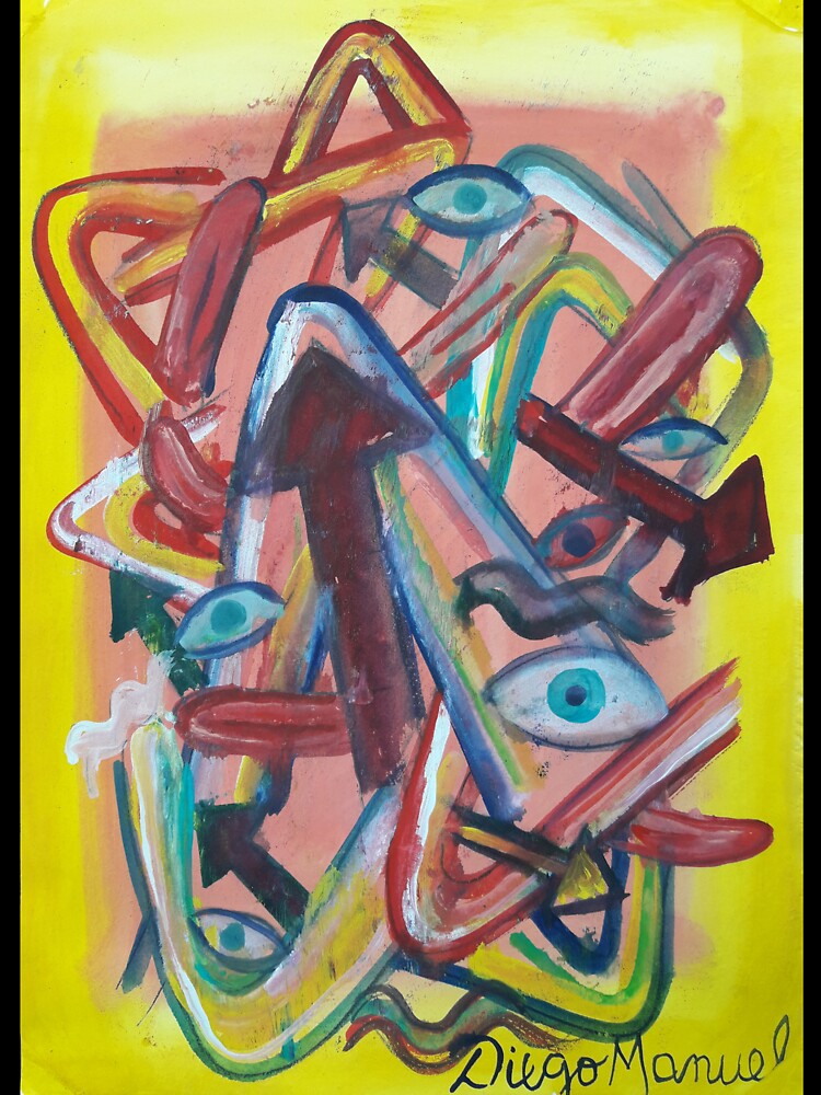 Shapes, arrows, eyes and tongues 3 by Diego Manuel Rodriguez