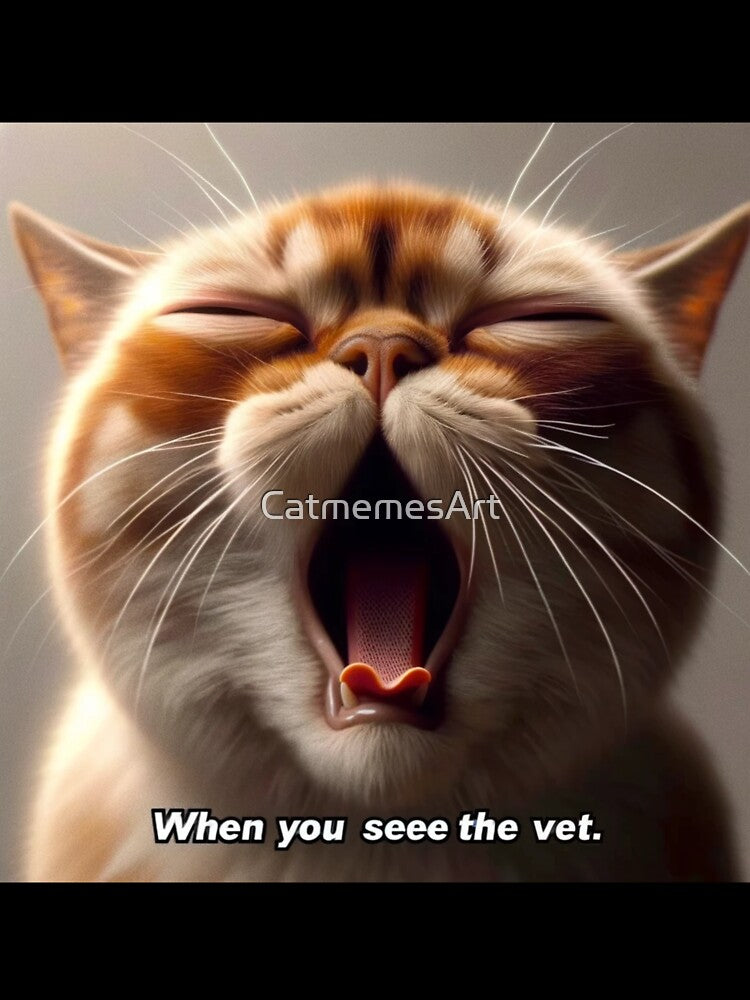 Coughing Cat Meme - When you see the Vet by CatmemesArt