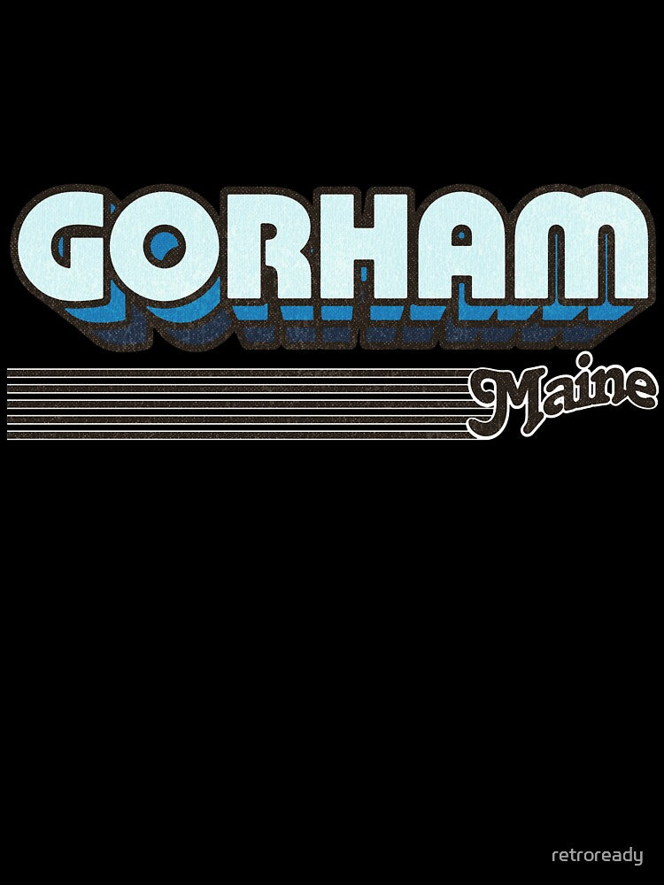 Gorham, Maine | Retro Stripes by retroready
