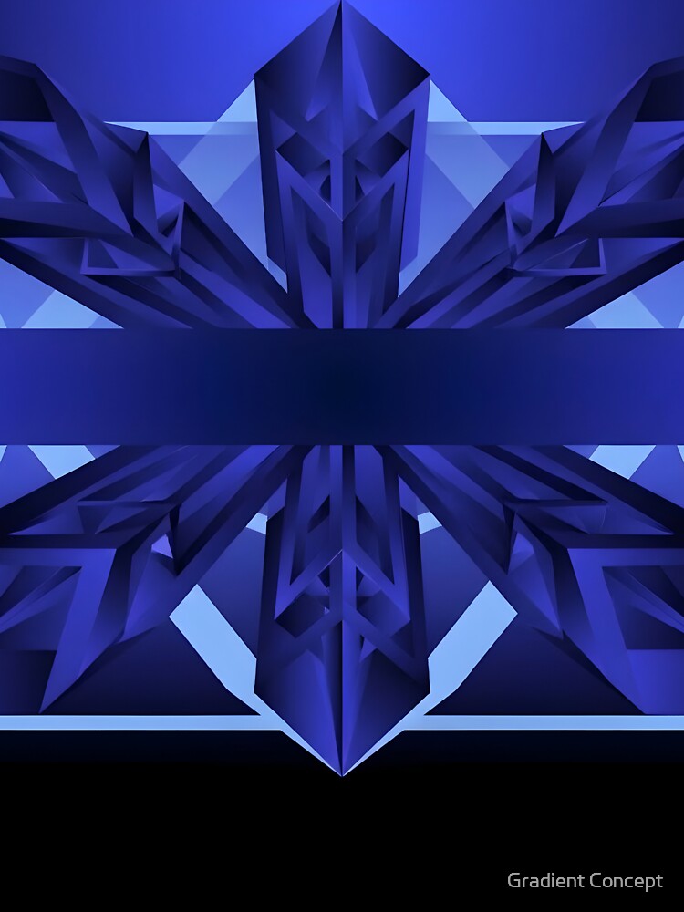 Futuristic Blue Geometric by Gradient Concept
