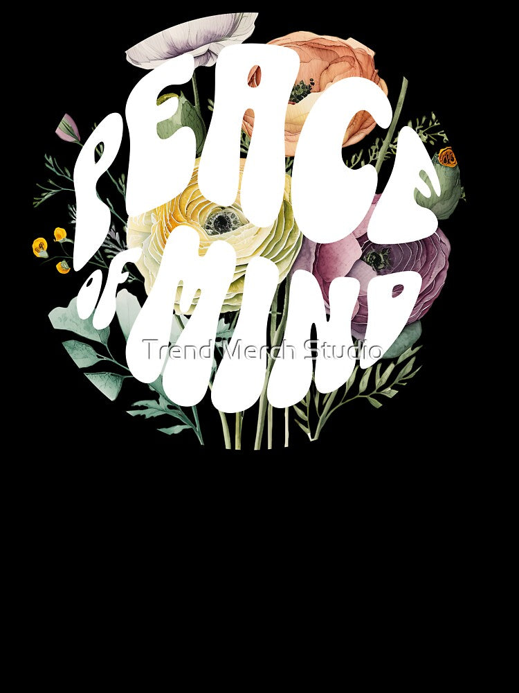 Unisex Peace Of Mind Printed Graphic Tee, Summer by Trend Merch Studio