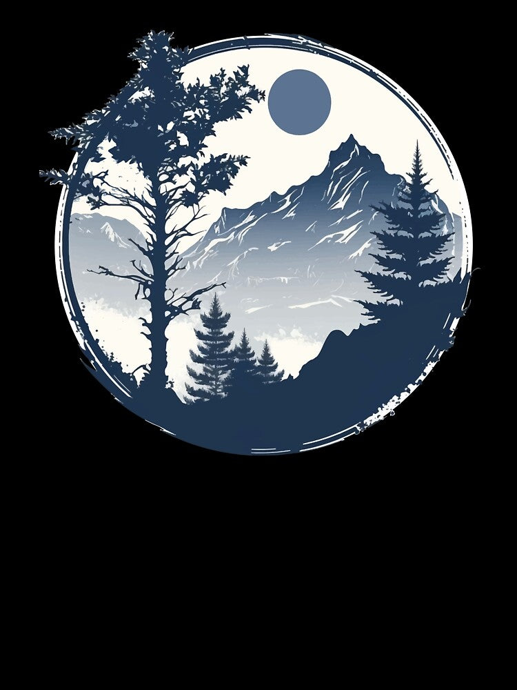 Mountain landscape in a circle by NickChe
