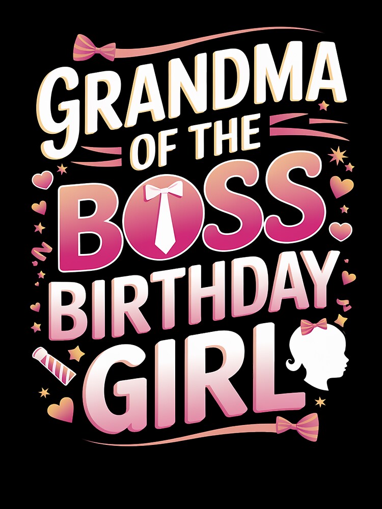 Grandma Of The Birthday Girl Baby Family Matching by catsdothingz