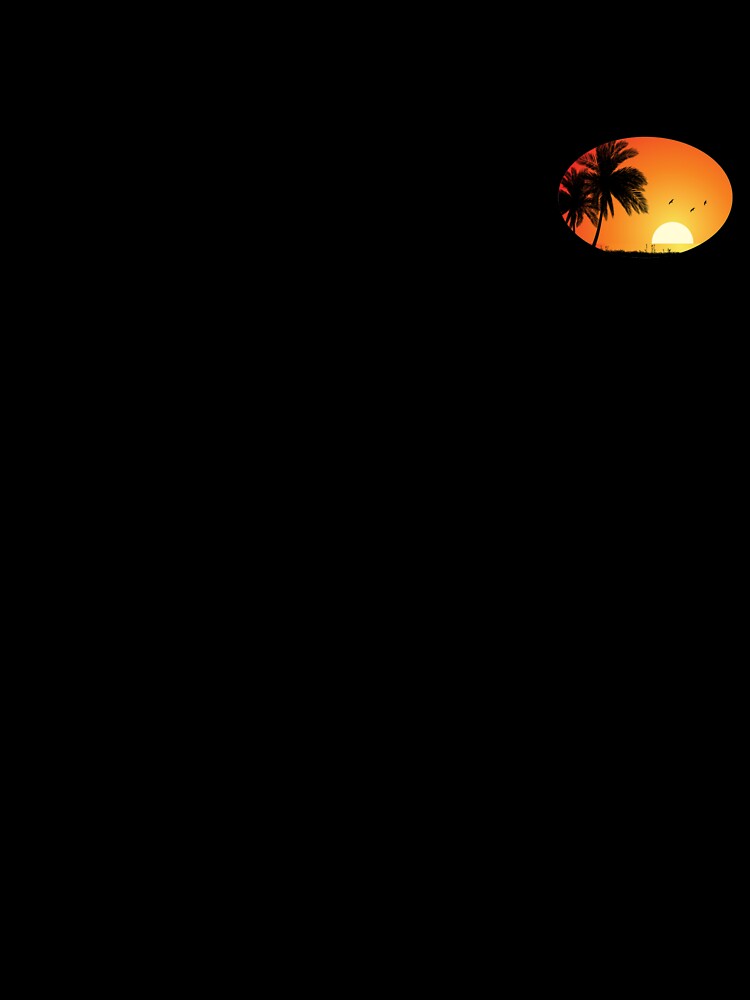 Beautiful Hawaii Sunset Pocket Patch T-Shirt for Men and Women by AllStarMerch