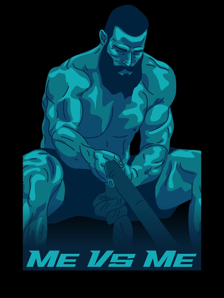 Empowering Unisex Heavy Cotton Tee: 'Me vs Me' Motivational Shirt, Fitness Gift, Gym Apparel, Self-Improvement, Casual Wear - Gym Clothes by UsandCoDesigns