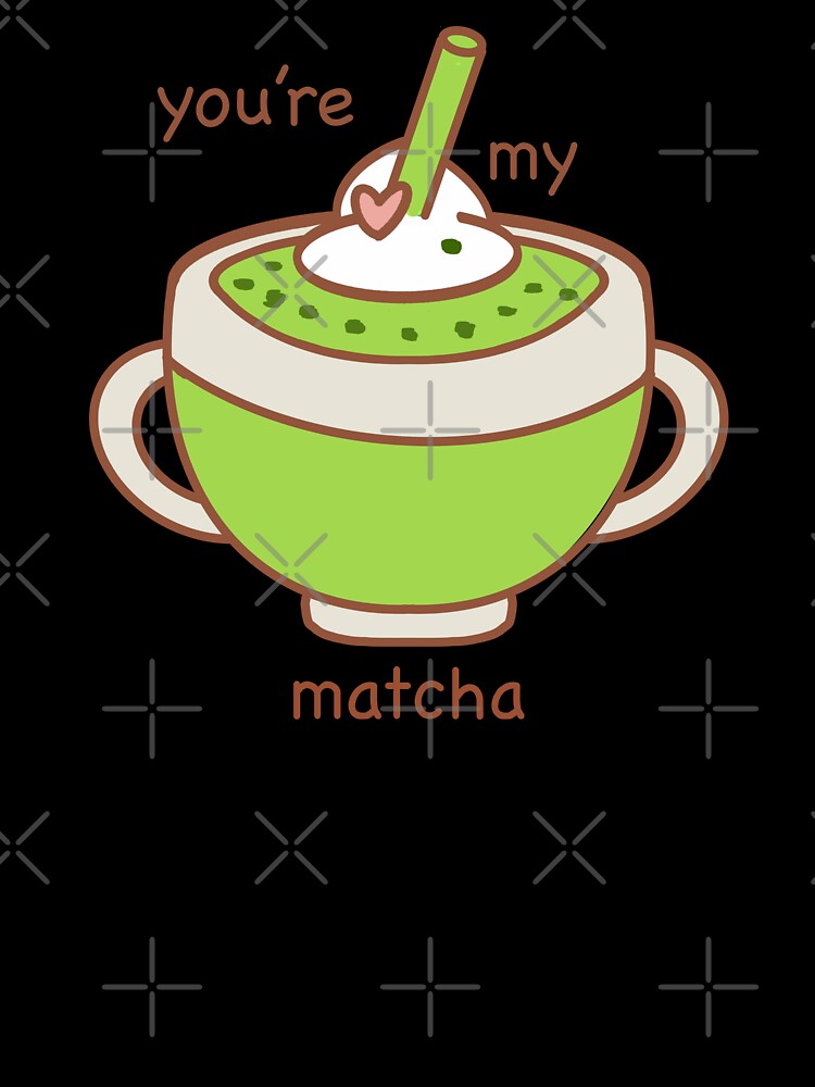 Kawaii Valentine Matcha Latte with Heart - Cute Green Tea Lover by ZodiacGradient