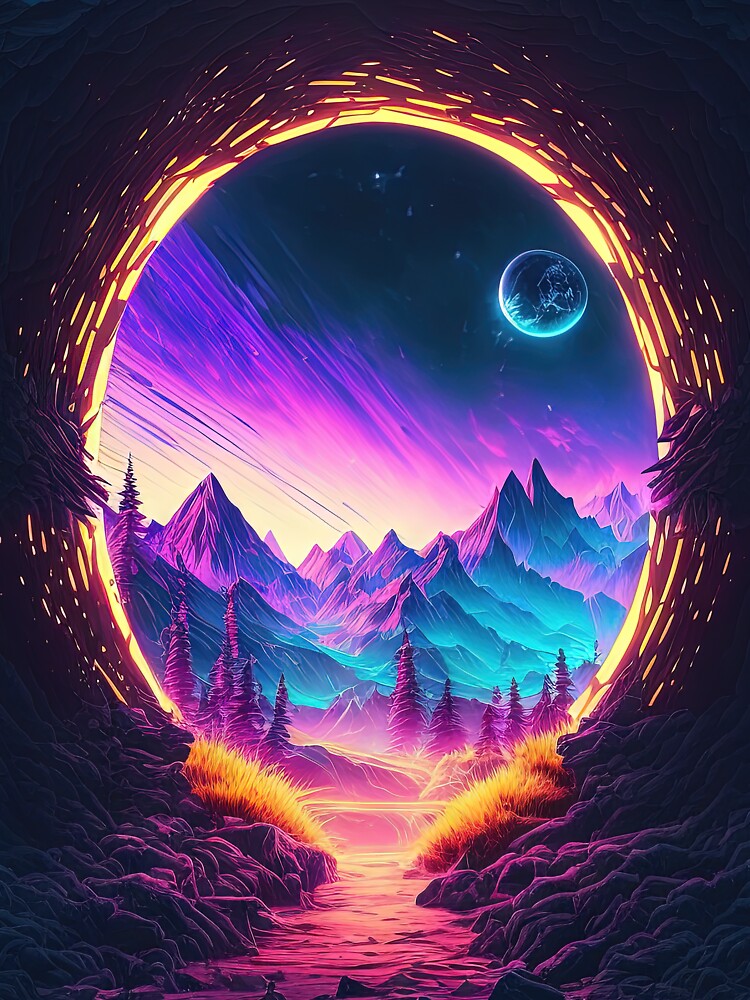 Neon Dreams of a Distant World by Mullet Monkey