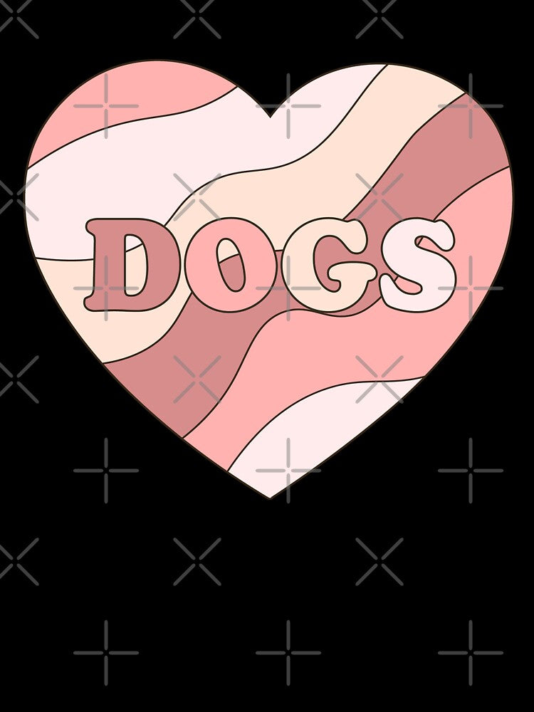 I love dogs retro heart by OkihanaShop