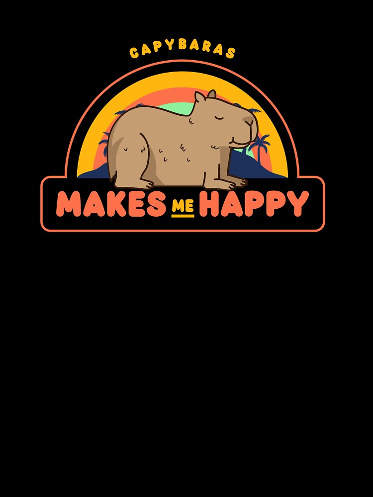 Happiness Inspired by Calm Capybara Vibes by OneHappyIguana
