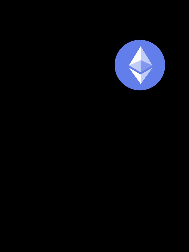Ethereum ETH Blue Crystal Diamond Logo by dmladero