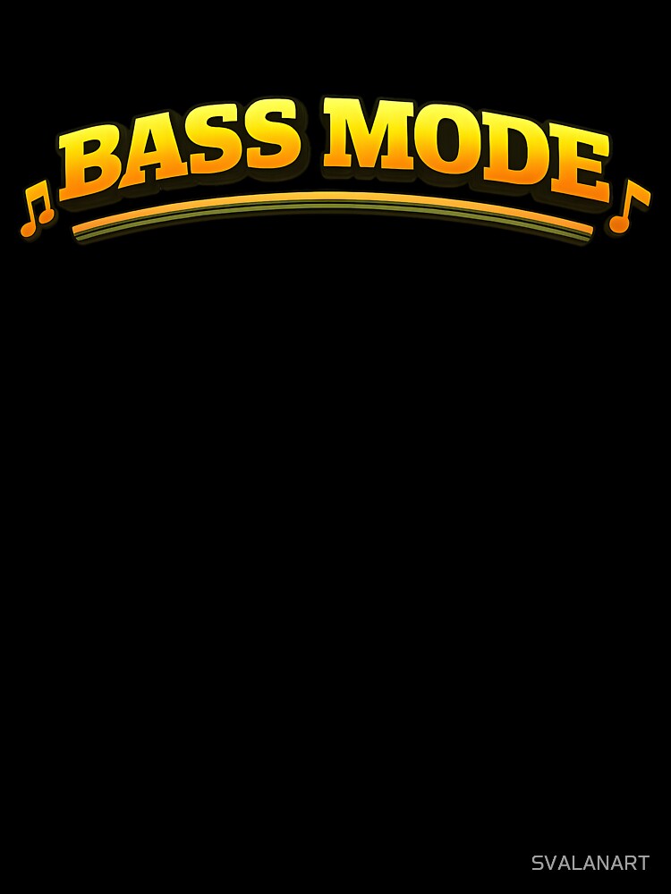 Bass Mode – Funny Bass Fishing Wordplay Design by SVALANART
