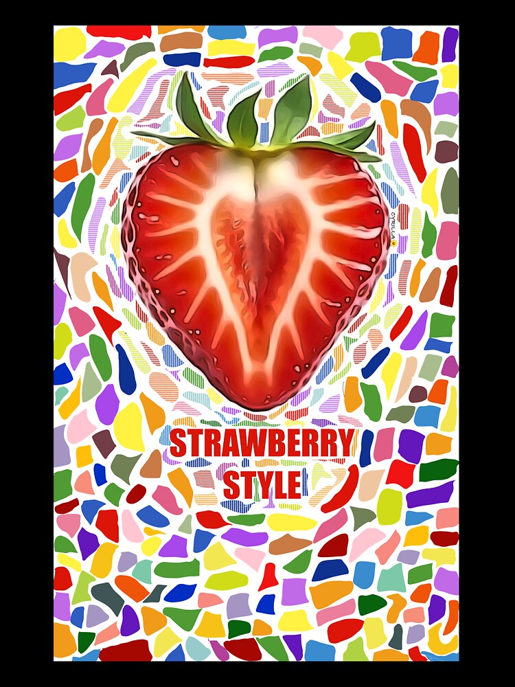 Strawberry Style Retro Pop Art by Cyrilla-Art