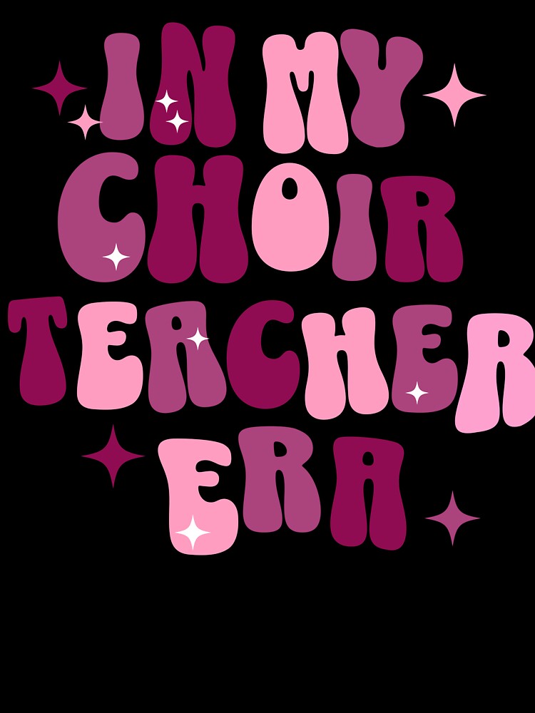 Choir Teacher | In My Choir Teacher Era | Music Teacher | Retro | Groovy Pink by ShoniwDesigns
