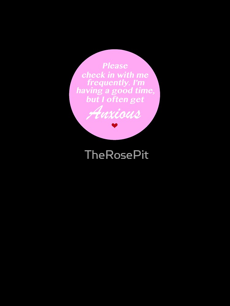 Social Anxiety (Round) by TheRosePit