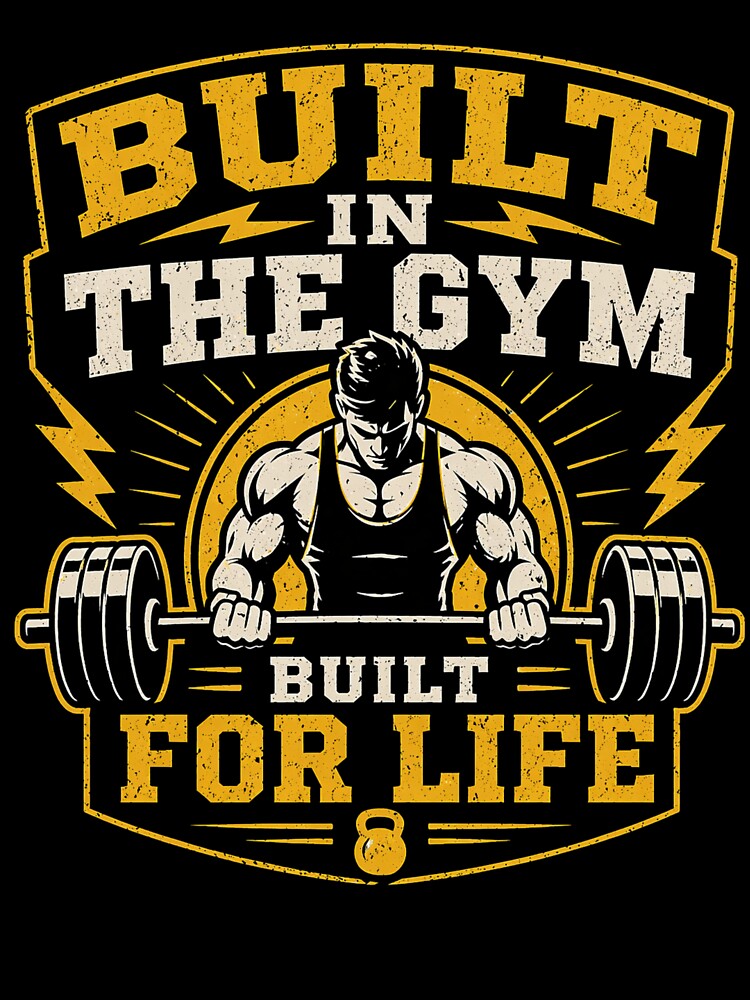 Built In The Gym Built For Life Fitness Shirt by Drip5
