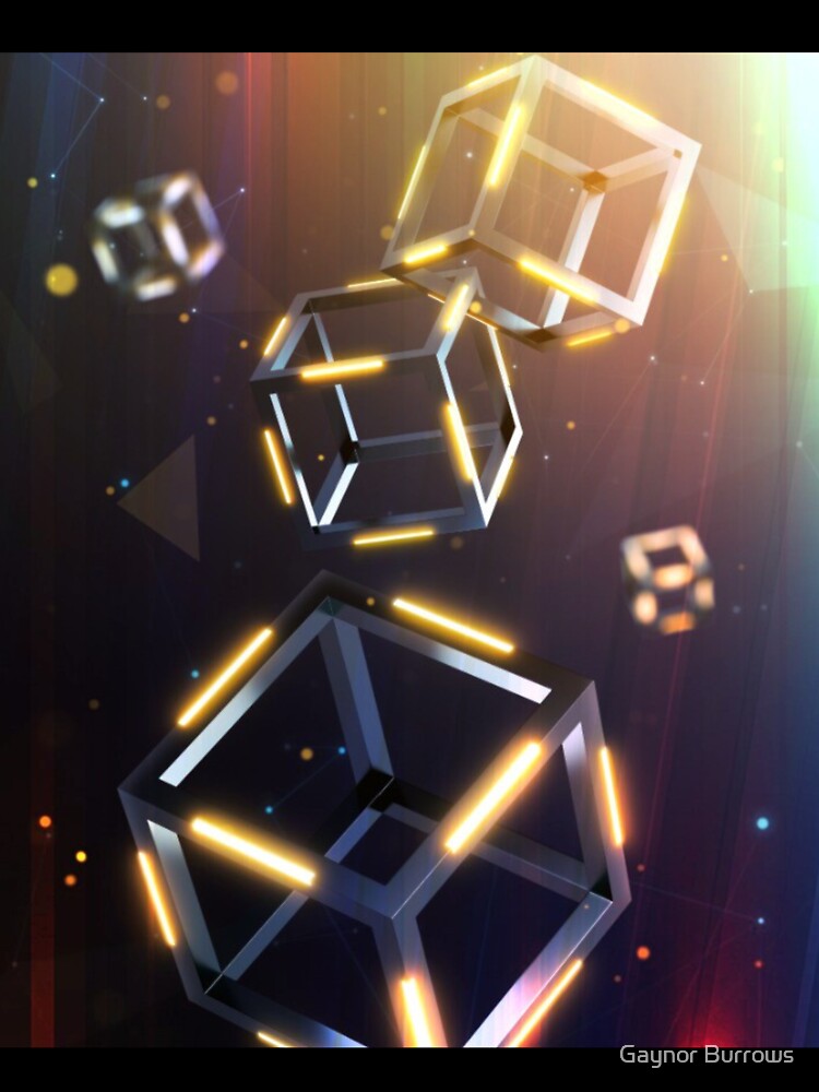 Crypto Blockchain Wall Art by Gaynor Burrows