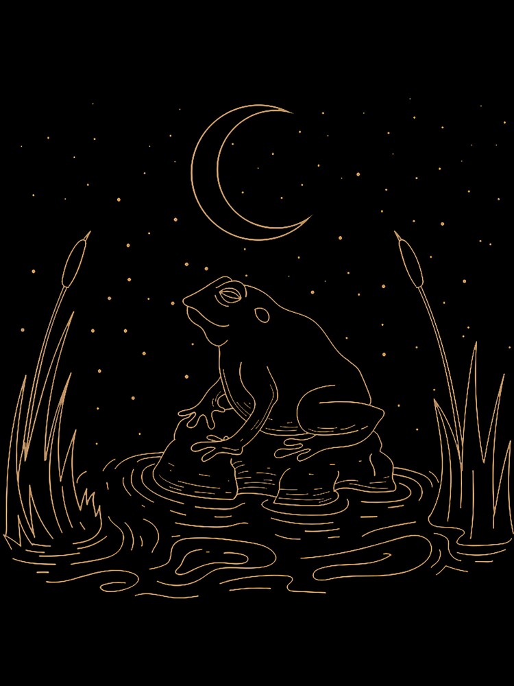 Dark Cottagecore Aesthetic Frog by cerdaheor5