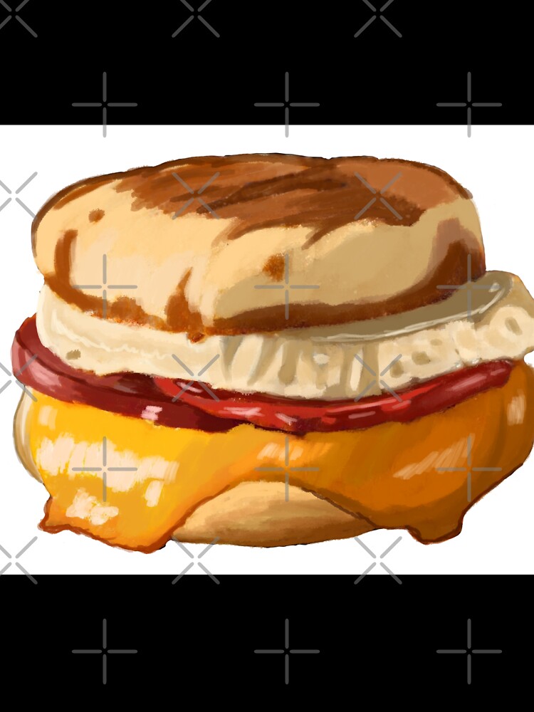 Breakfast Muffin - Egg Cheese Tomato Muffin by BunnyBizarre