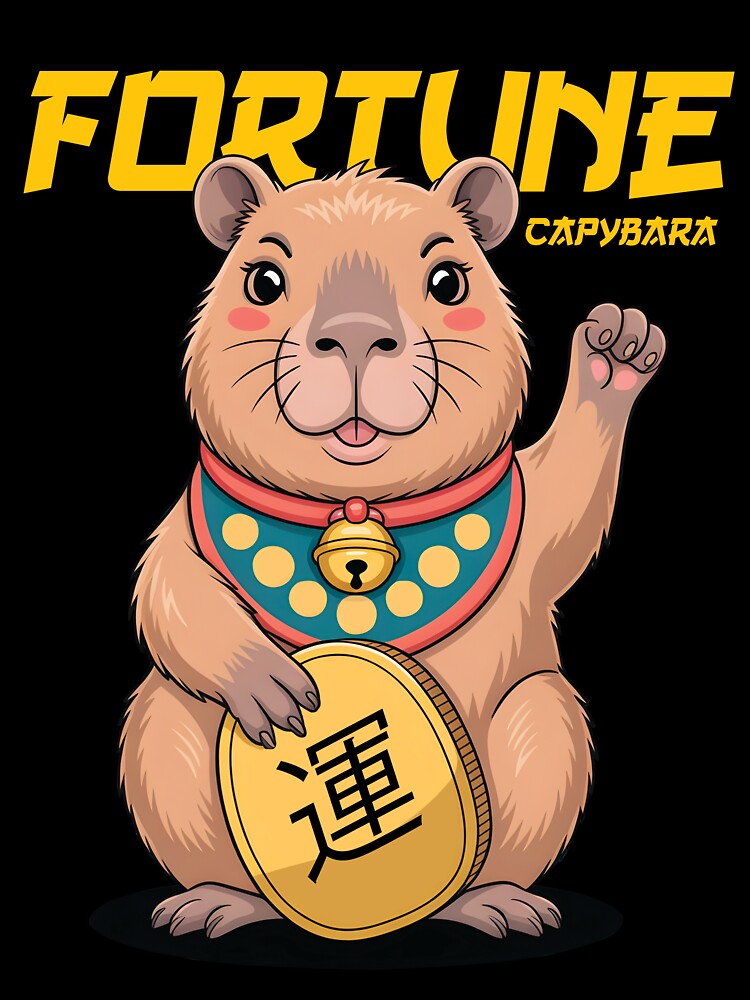 Fortune and lucky Capybara: The Ultimate Good Luck Charm by Dizartico