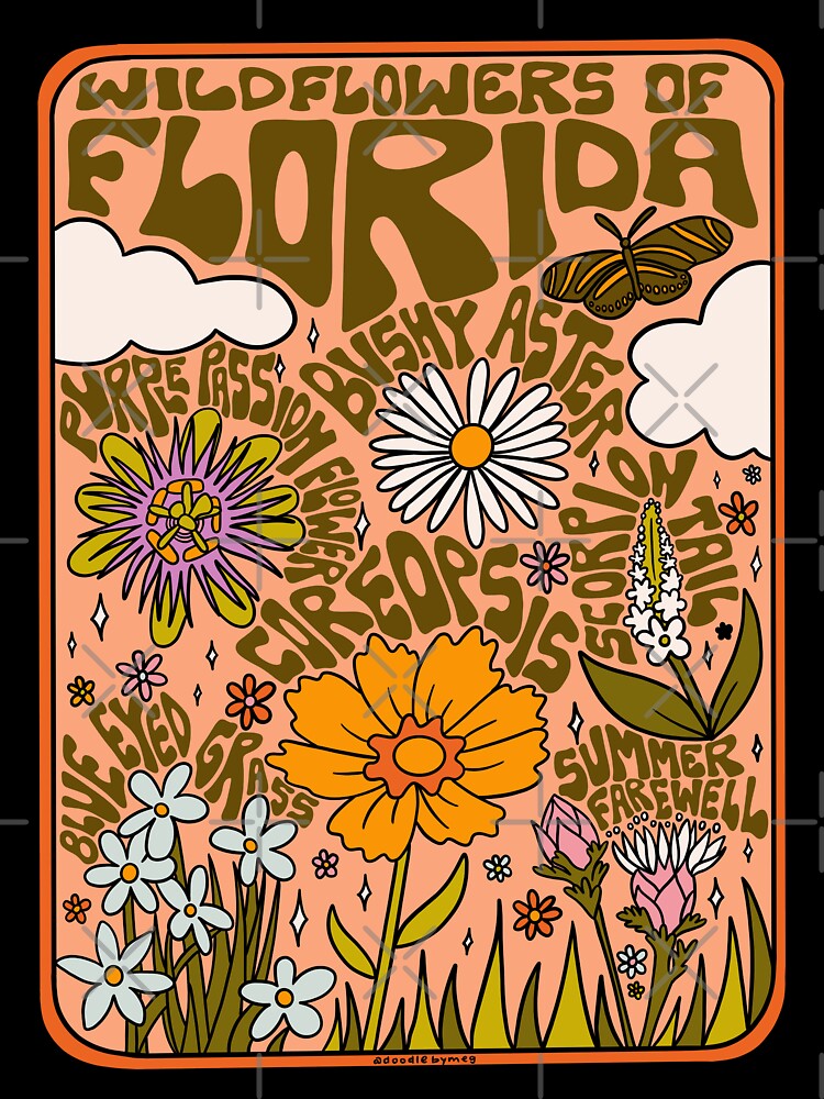 Florida Wildflowers by doodlebymeg