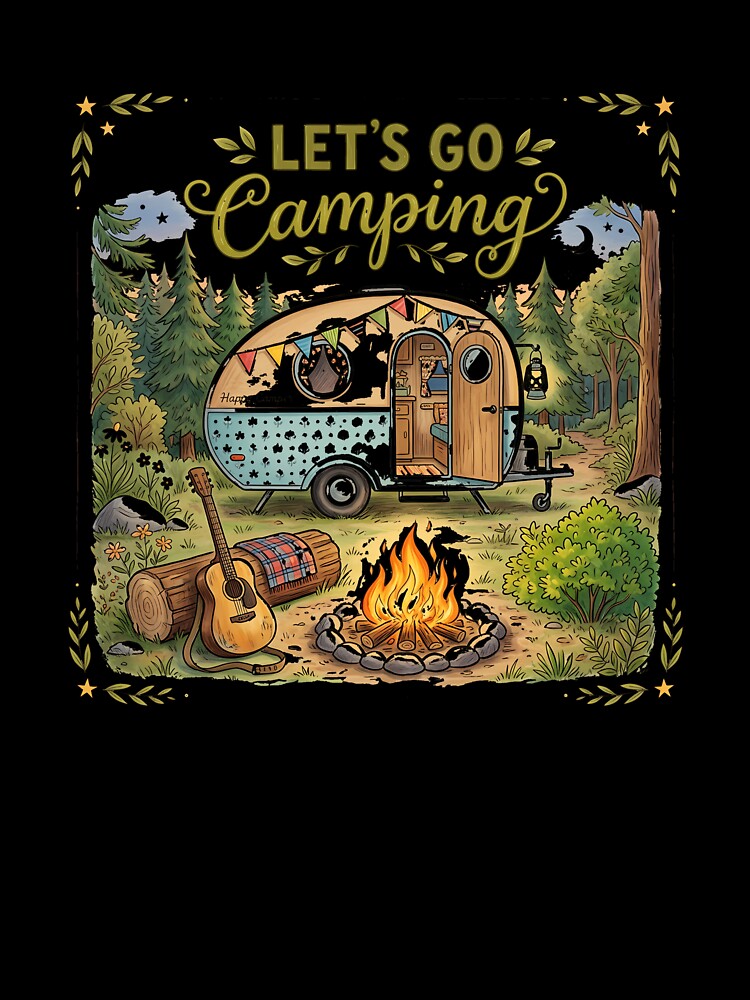 Let's Go Camping Classic T-Shirt by ljat14