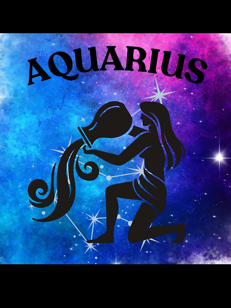 Zodiac Sign - Aquarius Line Art Illustration by Dragon-Act-Art