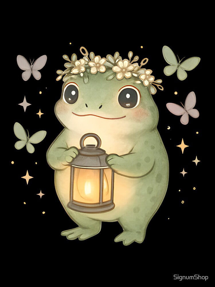 Whimsical Cottagecore Frog by SignumShop