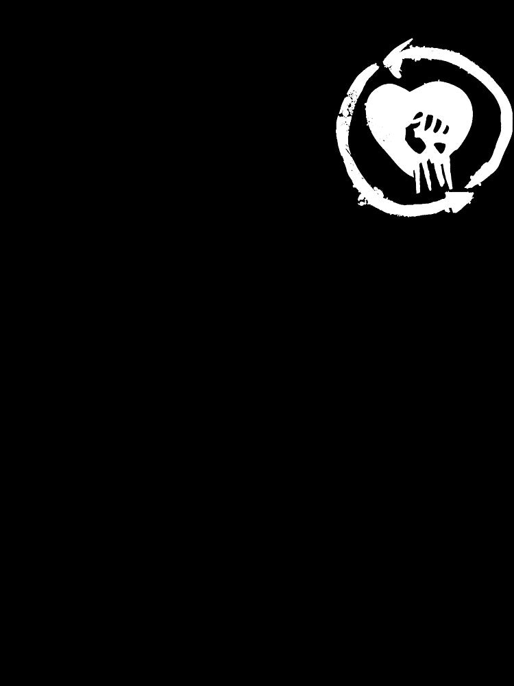 Simple Heart Fist Rise Against by ZikPrints
