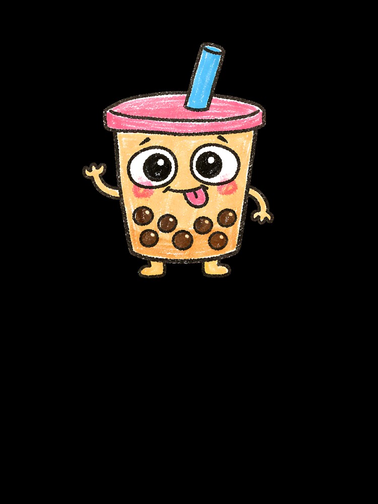 Ugly Cute Bubble Tea – Asian Food Doodle Character by SweetlyUgly