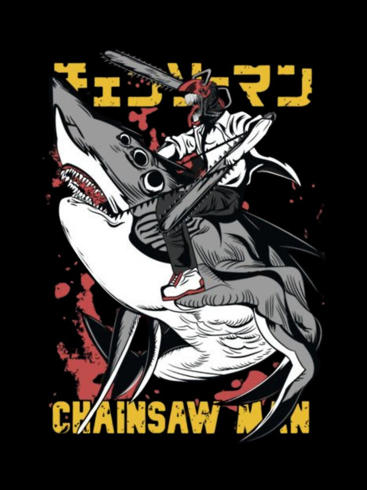 Chainsaw Devil Hybrid Battle Vintage Anime Design by CosmicFna