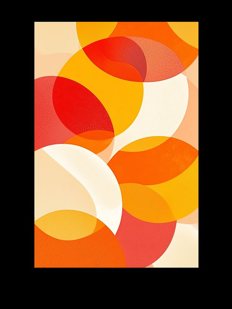 Vibrant Abstract Overlapping Circles 1 by SparroCreative
