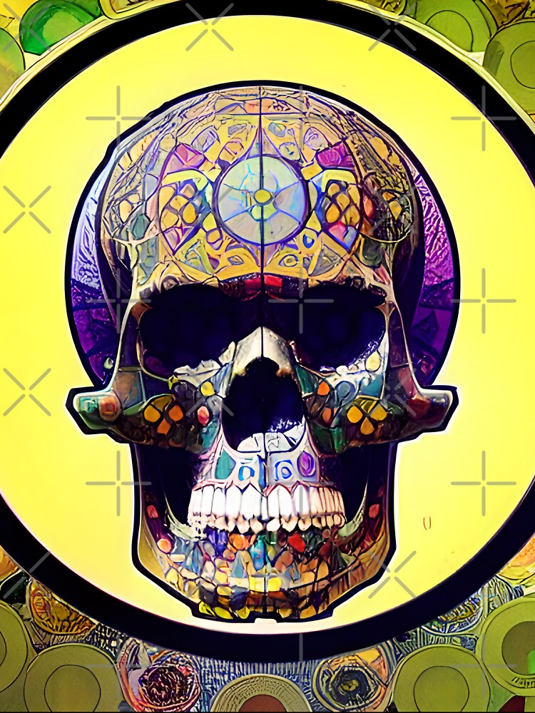 Psychedelic Skull by skillunused