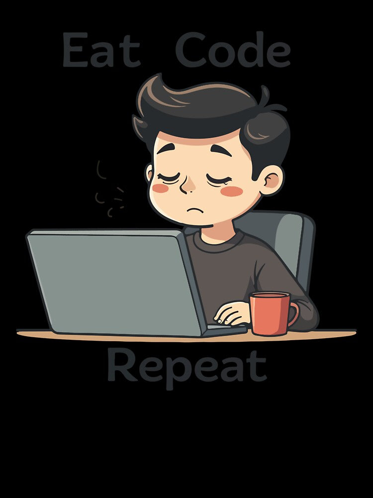 Eat Code Repeat Programmer T-Shirt – Funny Coding Quote Tee for Developers & Coders by Design-Pro-21
