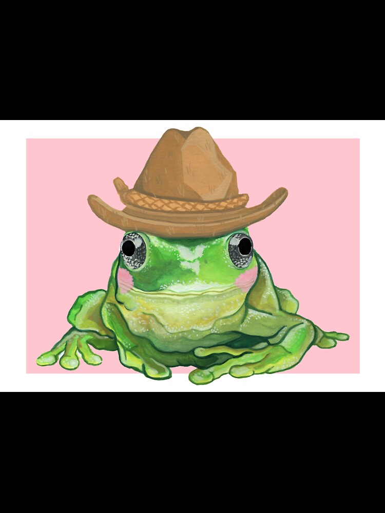 frog with hat by meghandayyy