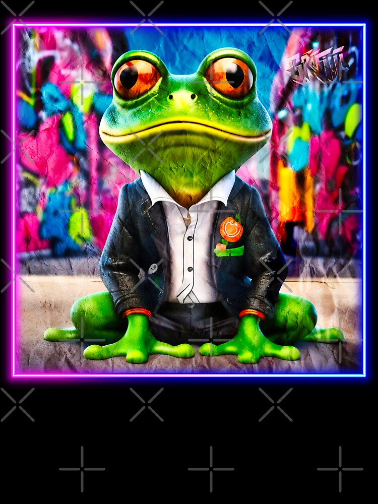 Graffiti style frog by Drone-tees