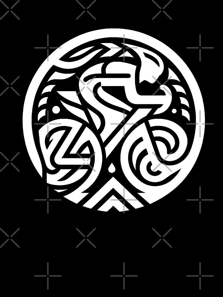 White tribal cycling logo by RICAMTP