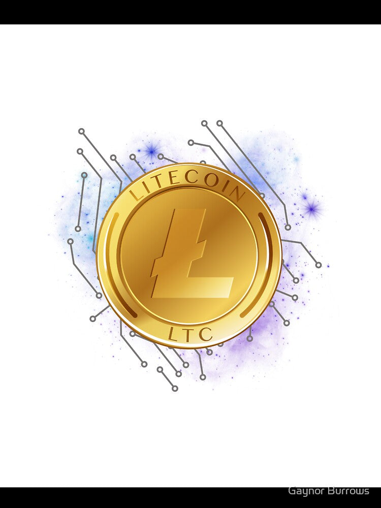 Crypto Litecoin Wall Art by Gaynor Burrows