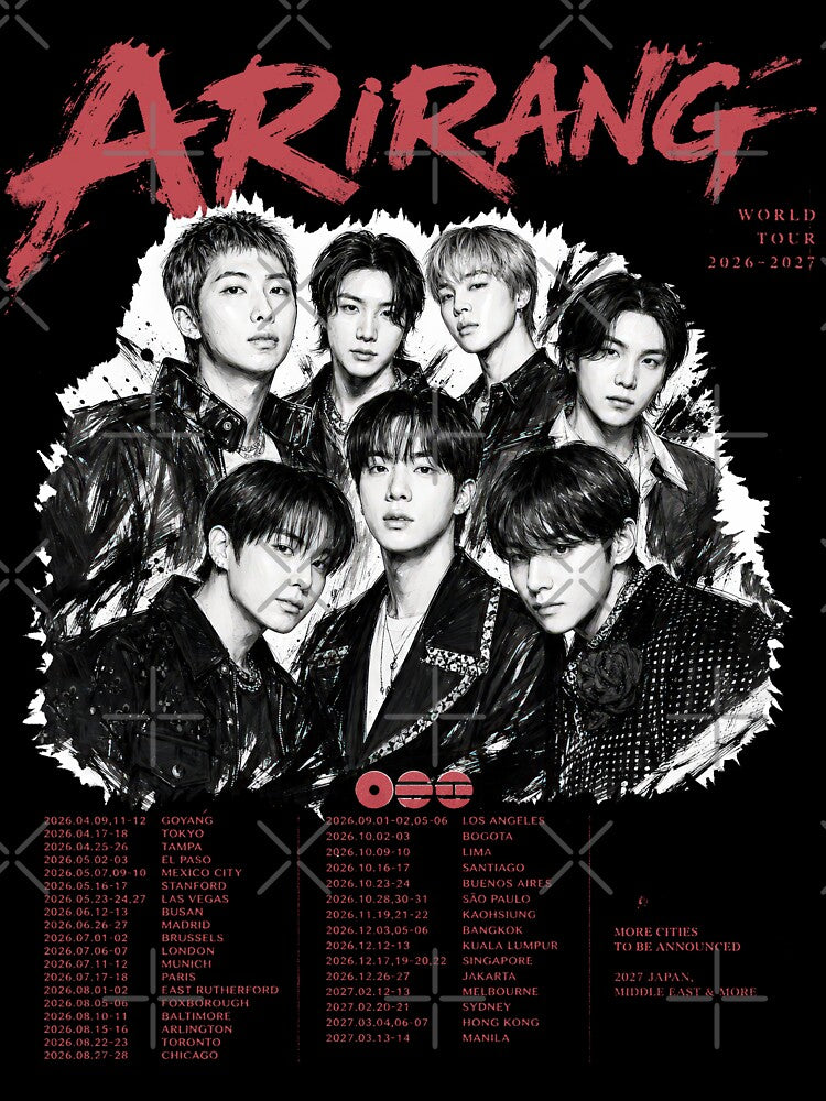 BTS Arirang, World Tour, Concert Graphic Tee, Vintage by LiuTiuuu