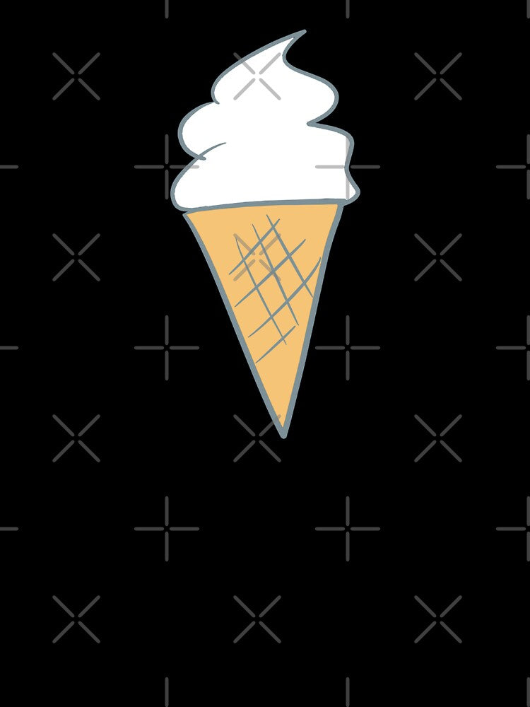 Soft-Serve Cartoon Style Vanilla 99 Ice Cream by Karen Ekdahl