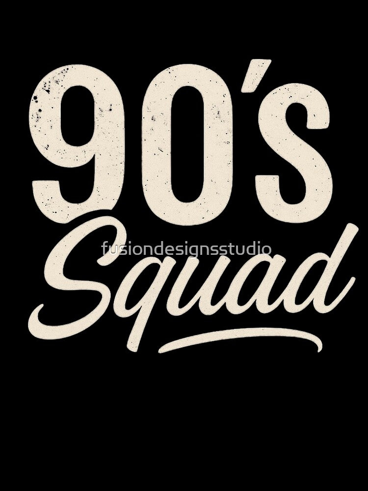 90’s Squad Retro Vintage, throwback 90s party by fusiondesignsstudio