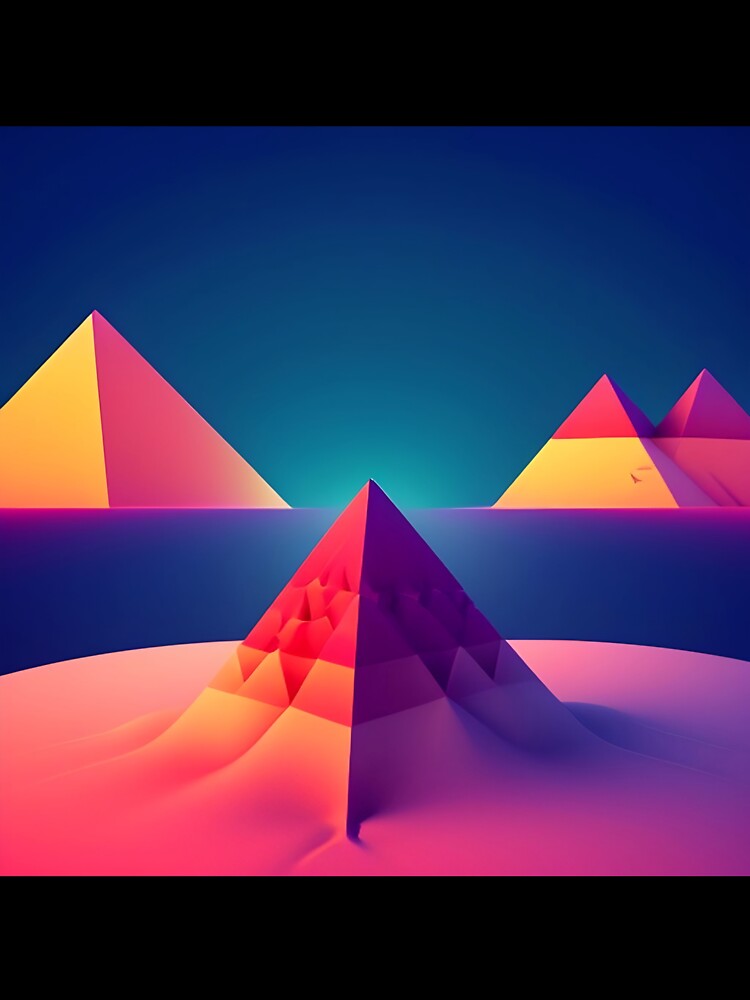Dark minimalist moutain geometry - 4 by SpecialForceART