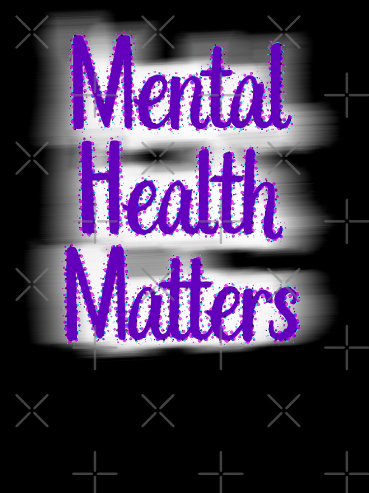 Mental Health Matters Purple Text Affirmation by CottoVerdi
