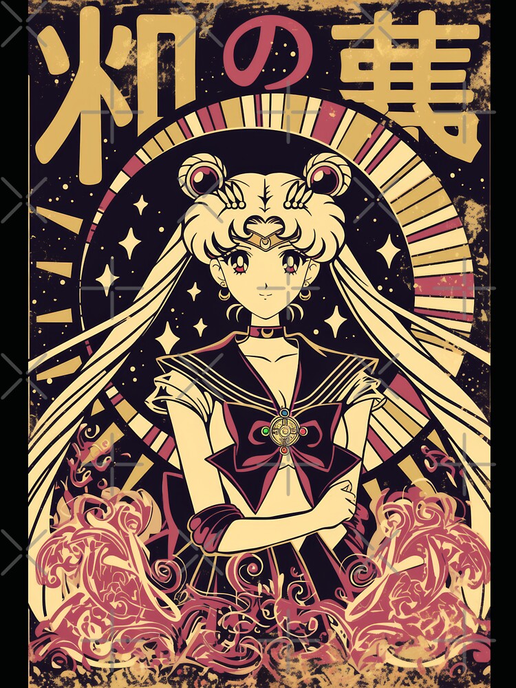 Sailor Moon Vintage Poster by AnimeArsenalPrints