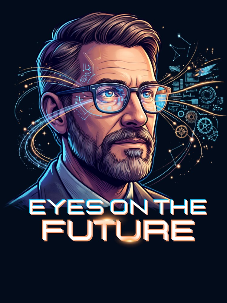 Eyes On The Future Visionary Tech Cyberpunk Art by rich-moda